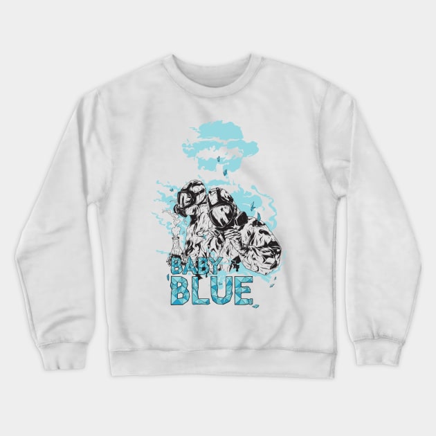 Baby Blue! Crewneck Sweatshirt by DumDesign